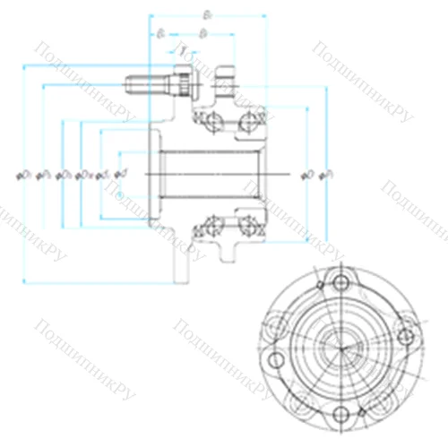 Подшипник роликовый радиально-упорный ZA-/HO/62BWKH 25B-Y 01