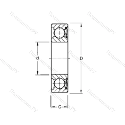 Подшипник шариковый радиальный 9124P
