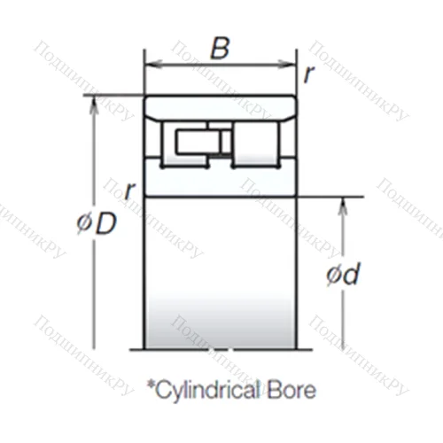 Подшипник роликовый радиальный NN 4920MB