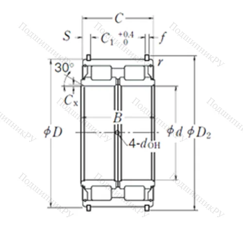 Подшипник роликовый радиальный RS-5026NR от производителя  NSK Подшипник роликовый радиальный RS-5026NR от производителя  NSK