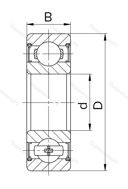 Миниатюрный шариковый подшипник 80029 T (629 ZZT) в Санкт-Петербурге