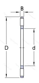 Подшипник  K 81103TN (999103) размер 17x30x3,5 от производителя  SKF