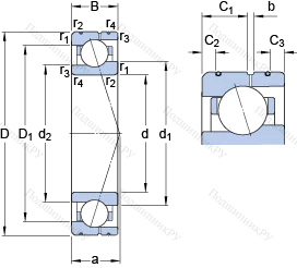 Подшипник 71911 ACE/P 4AL
