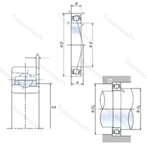 Подшипник шариковый радиально-упорный 110BNR 19X