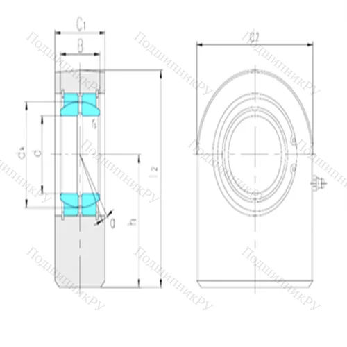 Подшипник скольжения сферический SF 120ES от производителя  LS