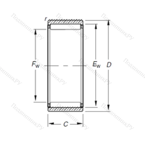Подшипник игольчатый радиальный RNAO 70X 90X 30 от производителя  TIMKEN
