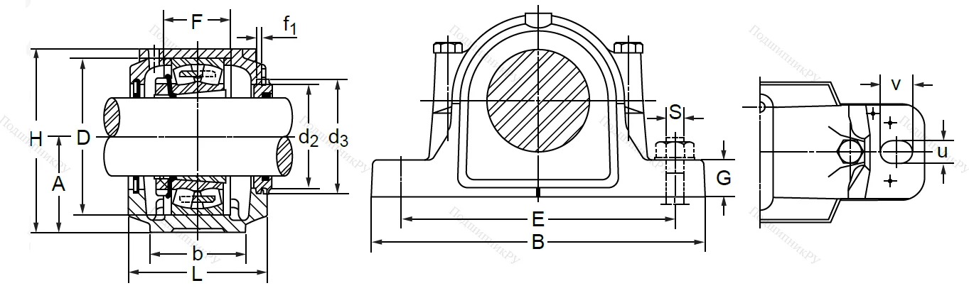 Подшипниковый корпус SNL 517 TG (SNK 517) в Санкт-Петербурге