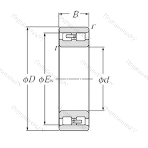Подшипник роликовый радиальный NN 3032
