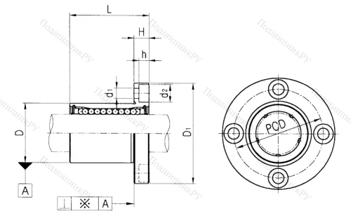 Подшипник LMF 30 UU в Санкт-Петербурге