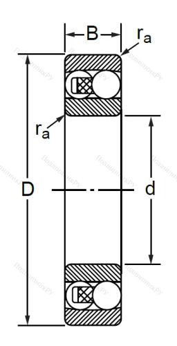 Двухрядный шариковый подшипник 1612 (2312) в Санкт-Петербурге