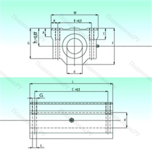 Подшипник шариковый линейный SCW 12-UU от производителя  NBS
