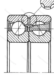Модификация подшипника 6-3286208Д размер 40x80x30,2 от производителя  ГПЗ-1