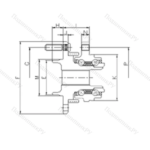 Подшипник шариковый радиально-упорный IJ 133018 от производителя  ILJIN