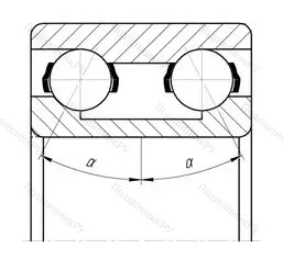 Подшипник 3304 2RS размер 20x52x22,2 от производителя  SKF