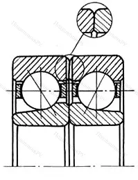 Подшипник  336909 размер 46,035x57,15x12,7 от производителя  ГПЗ-31