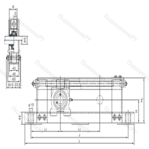 Подшипниковый узел шариковый радиальный UCTL 206+WL 200 от производителя  NACHI
