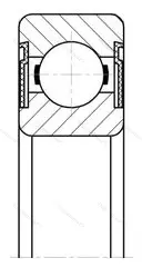 Модификация подшипника 180310АК размер 50x110x27 от производителя  ГПЗ-20