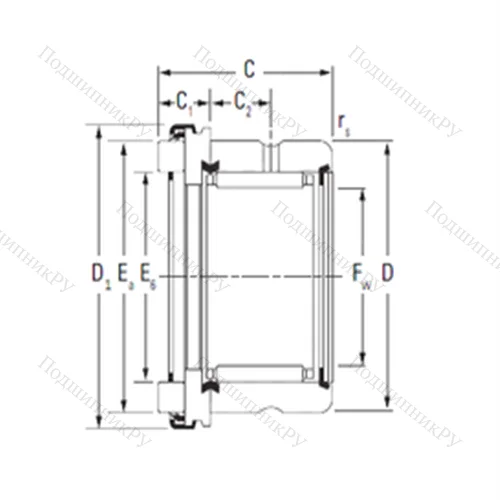 Подшипник комбинированный RAX 535 от производителя  TIMKEN Подшипник комбинированный RAX 535 от производителя  TIMKEN