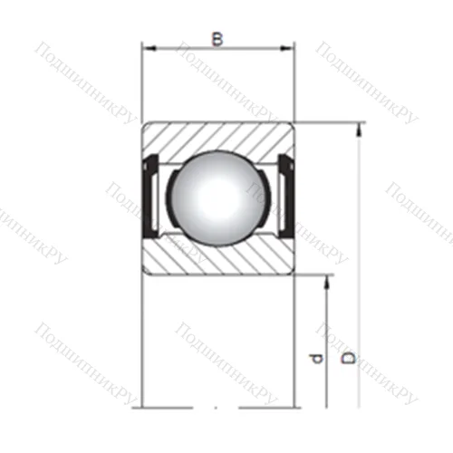 Подшипник шариковый радиальный 619/2 ZZ от производителя  CX