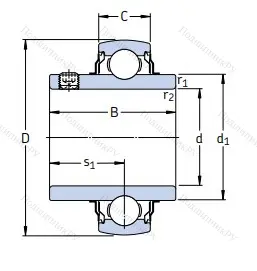 Корпусный подшипник YAR 205-2RF в Санкт-Петербурге