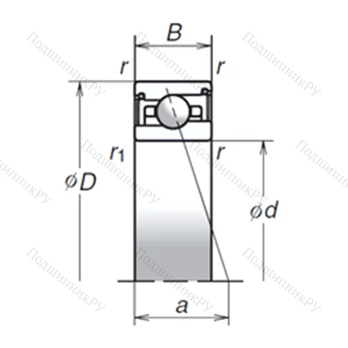 Подшипник шариковый радиально-упорный 85BNR 29SV 1V