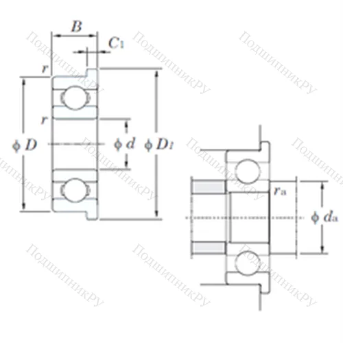 Подшипник шариковый радиальный MLF 5010