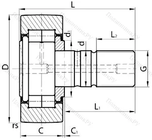 Подшипник  ОР90х35 размер 30x90x35