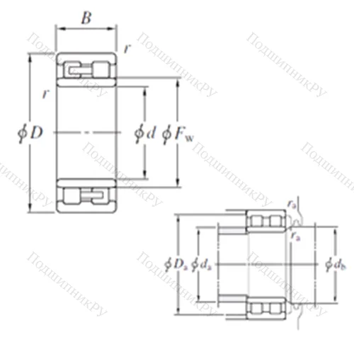 Подшипник роликовый радиальный NNU 49/600 от производителя  KOYO