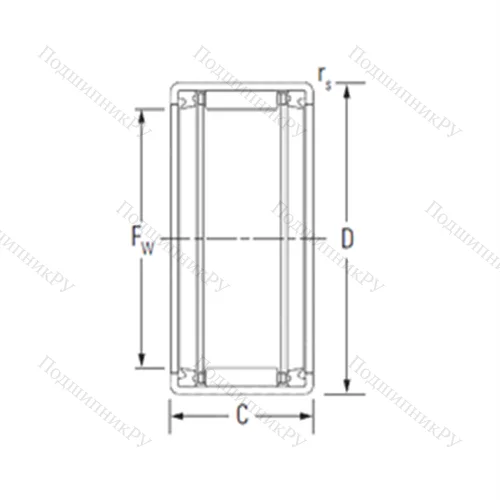 Подшипник игольчатый радиальный HK 5022RS