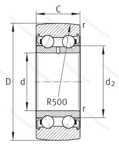 Подшипник LR 5205 2Z от производителя  INA