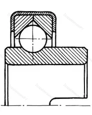Модификация подшипника 760906 размер 31,75x62x12/35 от производителя  ГПЗ-1