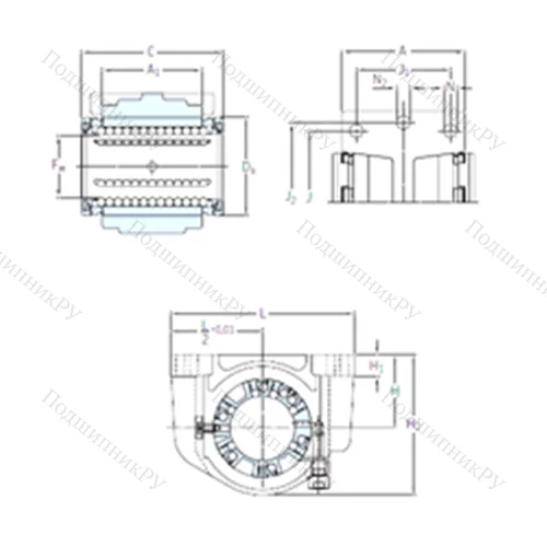 Подшипник шариковый линейный LUCE 12-2LS от производителя  SKF