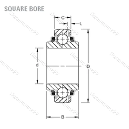 Подшипник шариковый радиальный GW 216PP 2