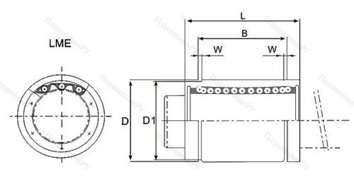 Подшипник LM 30 UU в Санкт-Петербурге