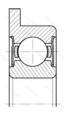 Подшипник  3880087 размер 7x14x6