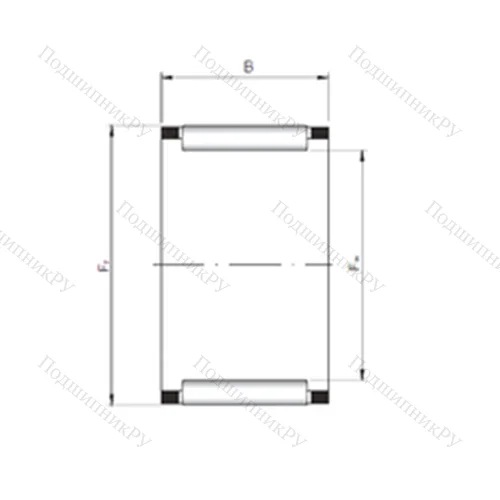 Подшипник игольчатый радиальный KZK 12X 16X 10