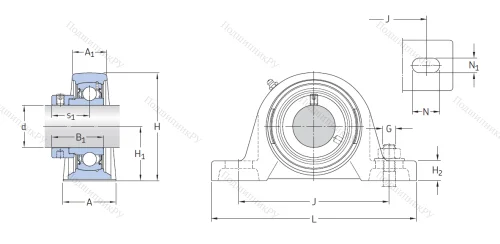 Подшипниковый узел SY 35 FM в Санкт-Петербурге