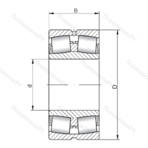 Подшипник роликовый радиальный самоцентрирующийся 23280W 33 от производителя  ISO