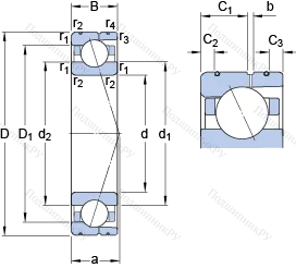 Подшипник 7020 CD/P 4AL