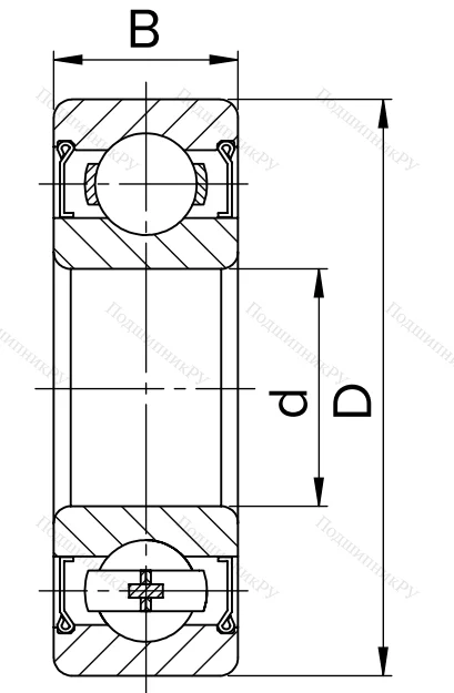 Миниатюрный шариковый подшипник 80024 T (624 ZZT) в Санкт-Петербурге