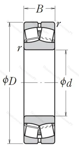Сферический роликовый подшипник 22220 EAE 4 C 3 от производителя  NSK