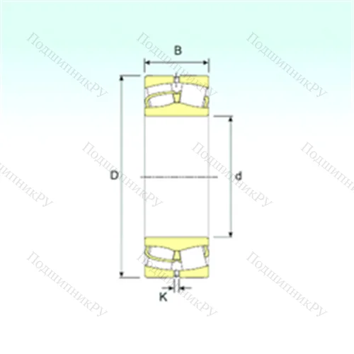 Подшипник роликовый радиальный самоцентрирующийся 22248 от производителя  ISB