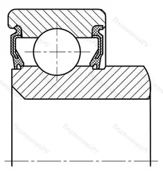 Модификация подшипника В6-520806К1Е1С30 размер 31x55x13/19 от производителя  ГПЗ-20