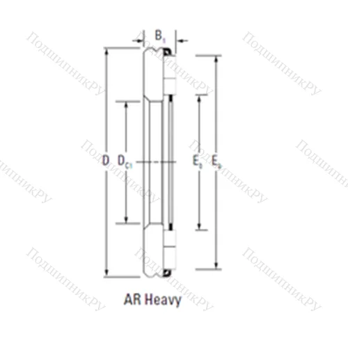 Подшипник игольчатый упорный AR 11 40 78 от производителя  TIMKEN