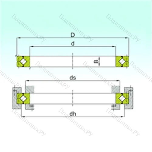 Подшипник роликовый опорно-поворотный CRBC 13025 от производителя  ISB
