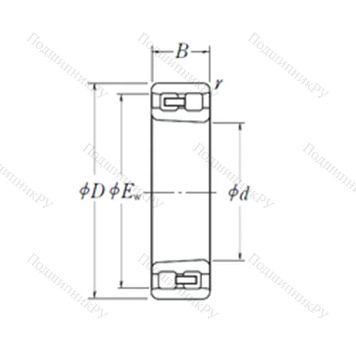 Подшипник роликовый радиальный NN 3006 K