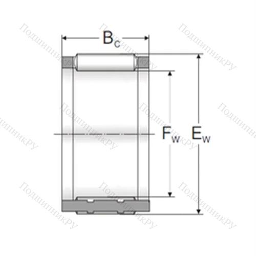 Подшипник игольчатый радиальный K 80x88x30TN от производителя  MPZ