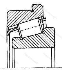 Подшипник  67507 (32207R) размер 35x72x24,25