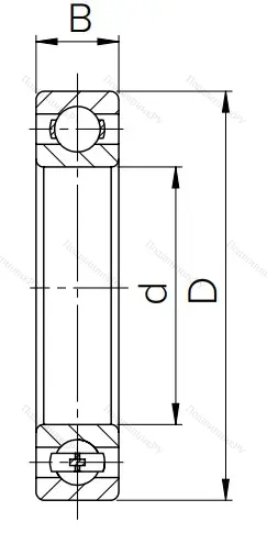 Шариковый однорядный подшипник 80106 (6006 ZZ) в Санкт-Петербурге