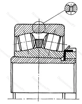 Подшипник  23038K+H 3038 (3353134) размер 170x290x75/112 от производителя  SKF